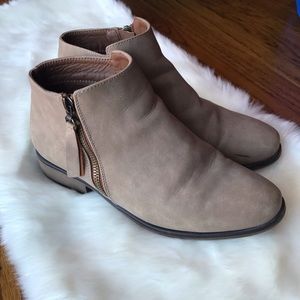 Tan ankle boots